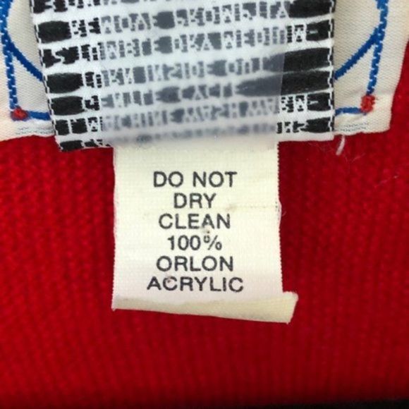 Lacoste Vintage 80's Red Cardigan Men Size L - Picture 3 of 11